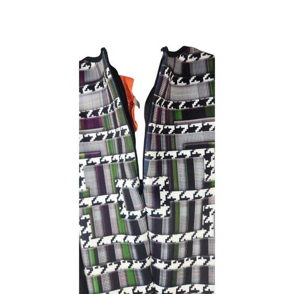 Clover Canyon Scuba Mini Bodycon Dress Trinity Houndstooth Print Sheath sz Small - Picture 11 of 15